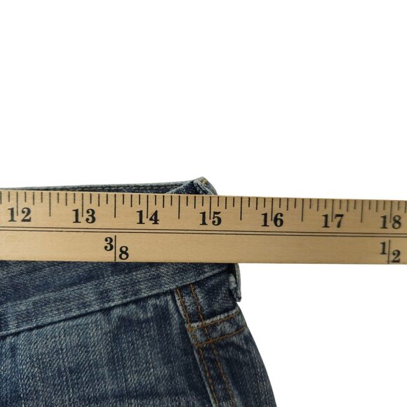 Seven 7 For All Mankind A Pocket Jeans READ Womens 29 Low Rise Distressed Denim - Picture 14 of 16